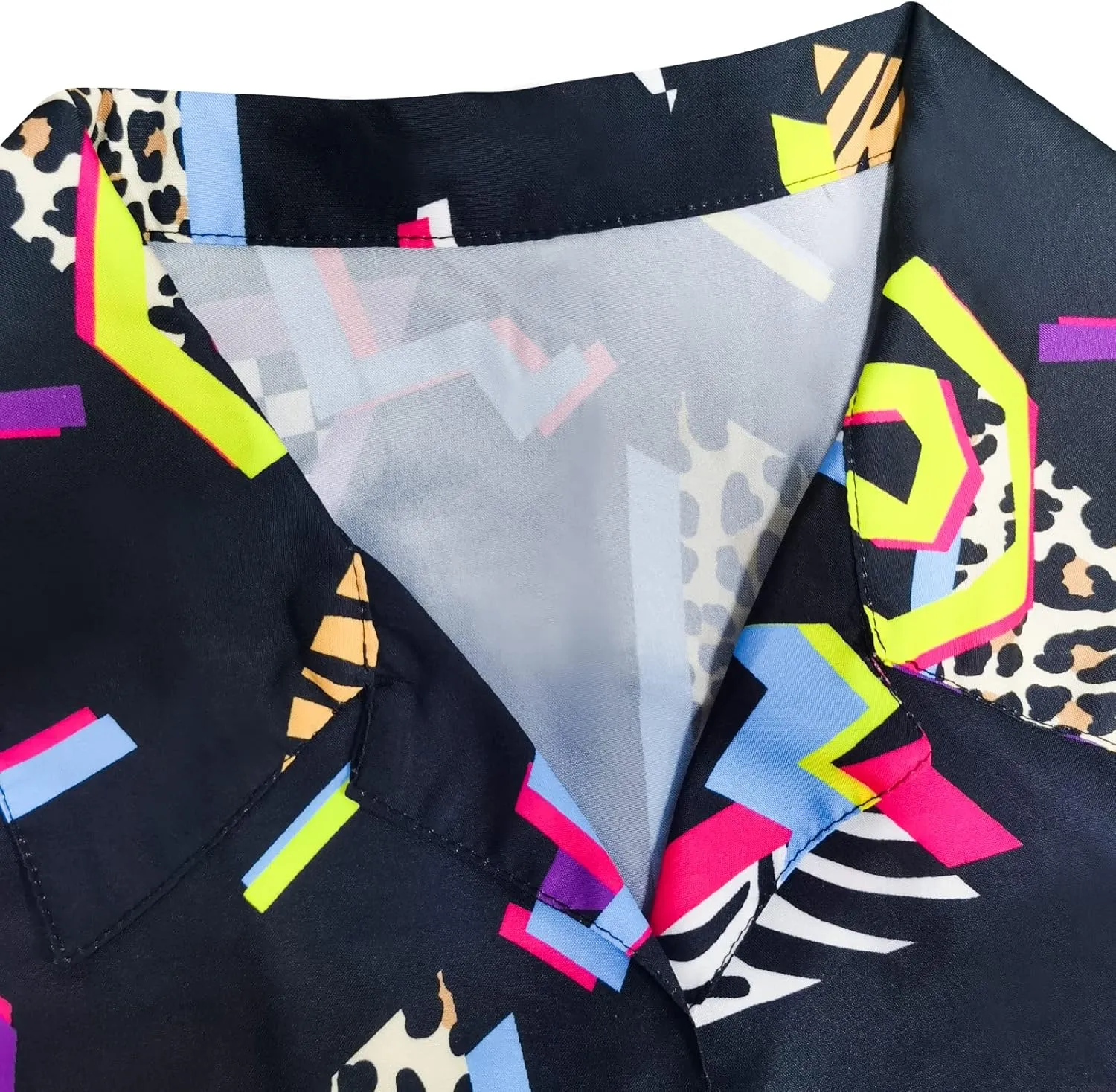 80's Men's Vintage Hawaiian Beach Shirts - 90's Button Up Disco Theme Party Shirts