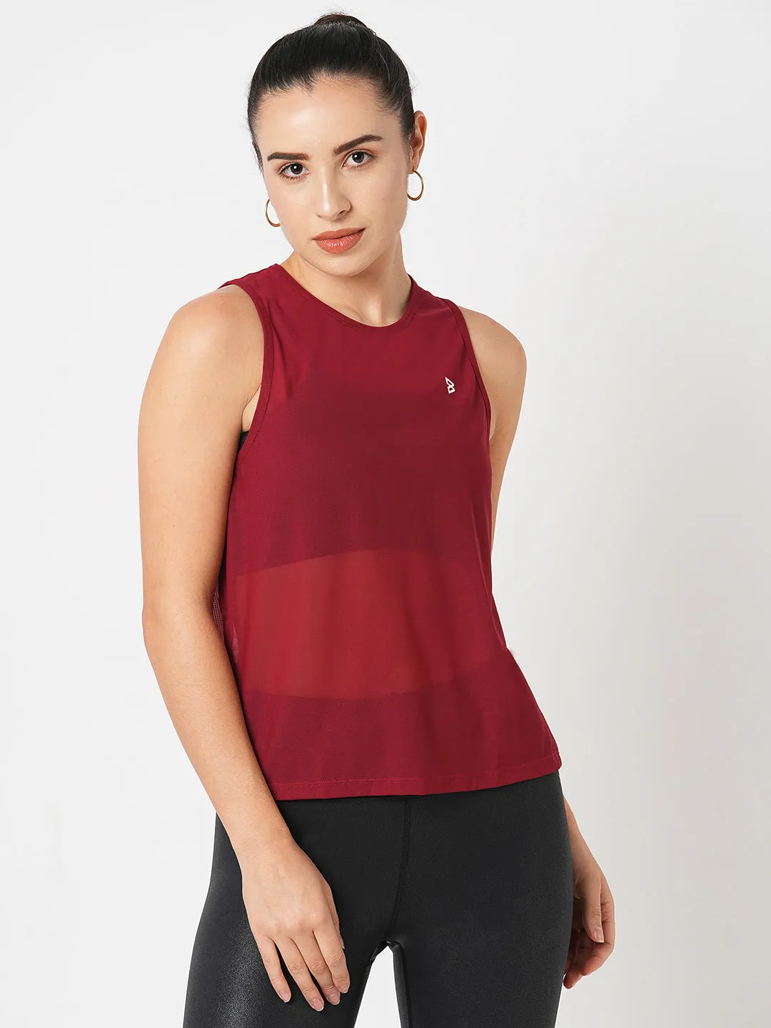 Aurora Red Overlapping Tank