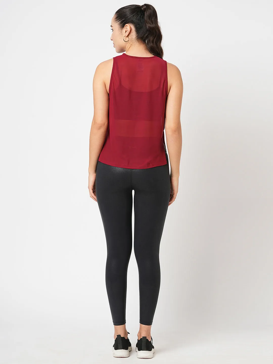 Aurora Red Overlapping Tank