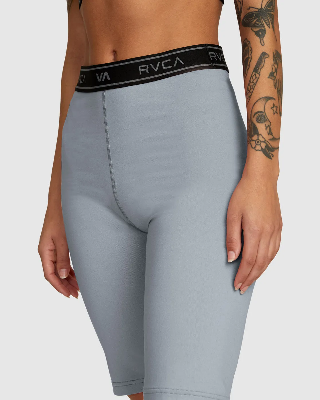 Base 10.5" Biker Shorts - Grey Heather