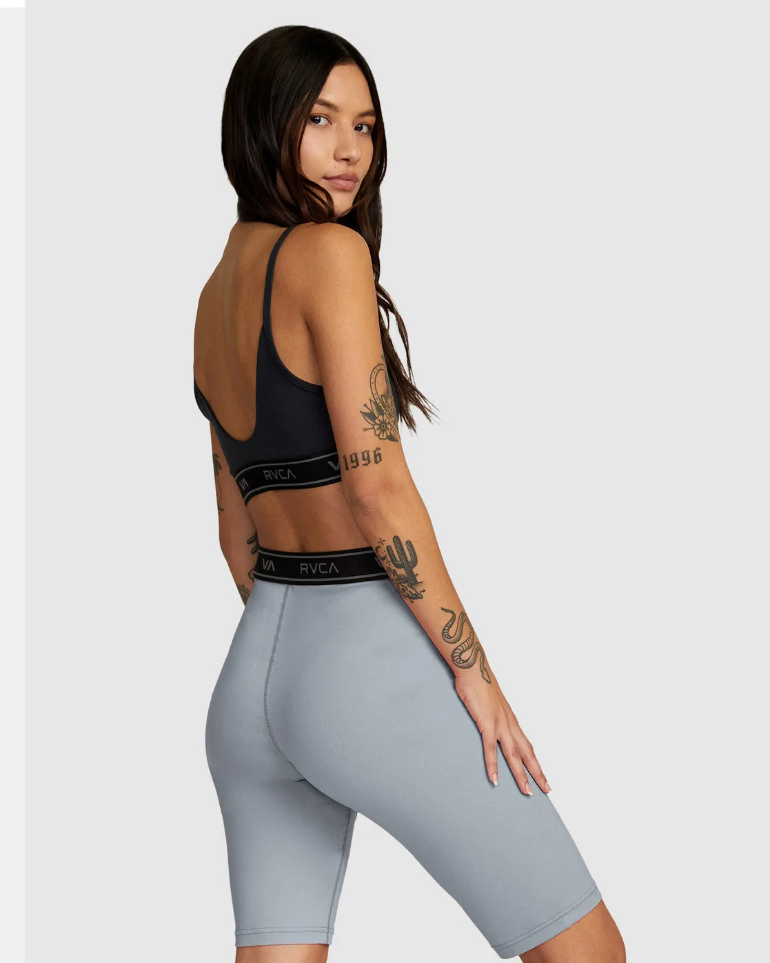 Base 10.5" Biker Shorts - Grey Heather