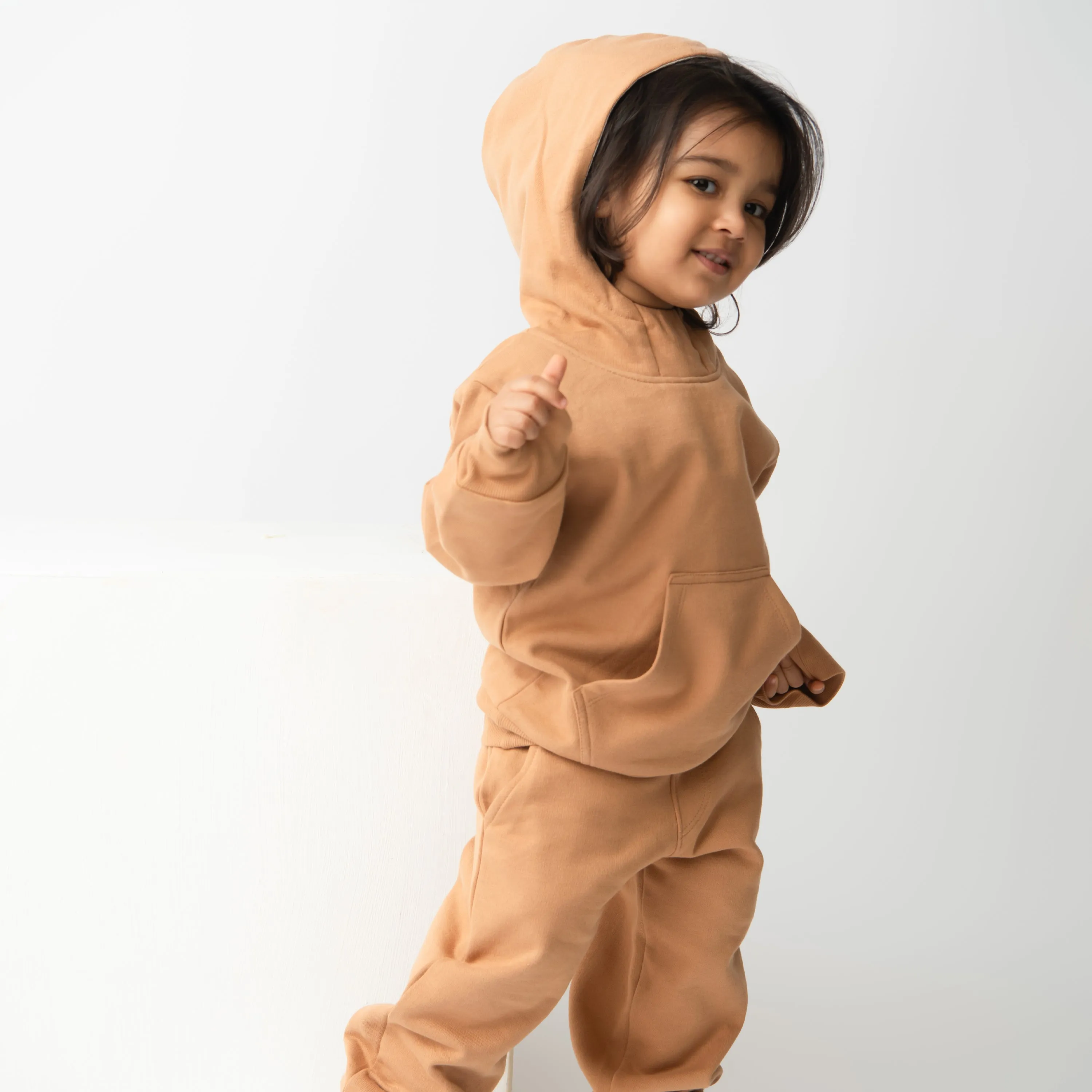 Biscuit Organic Fleece Over Size Hoodie