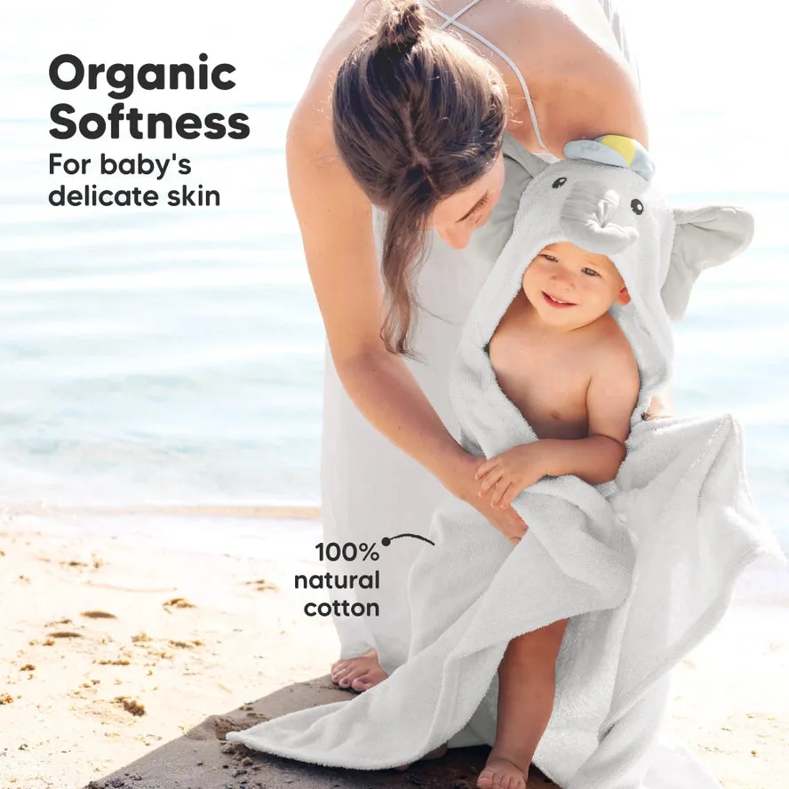Boys Elephant Hooded Towel