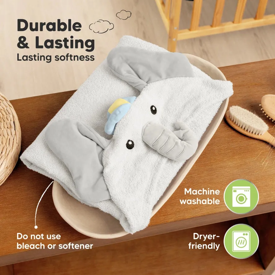 Boys Elephant Hooded Towel