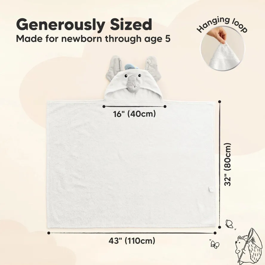 Boys Elephant Hooded Towel