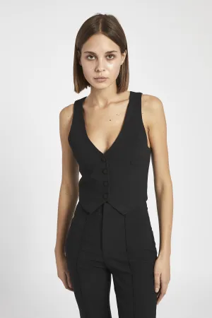 Classic Tailored Waistcoat - Black