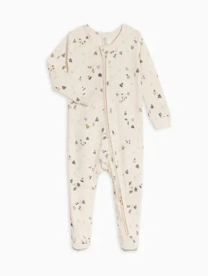 Colored Organics – Baby Peyton Zipper Sleeper in Mittens