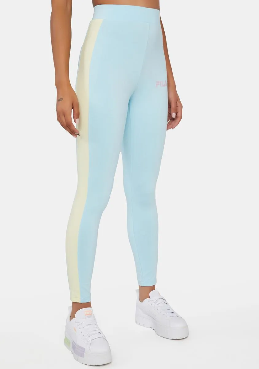 Crystal Blue Mercy Sports Leggings