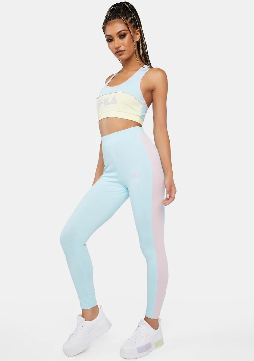 Crystal Blue Mercy Sports Leggings