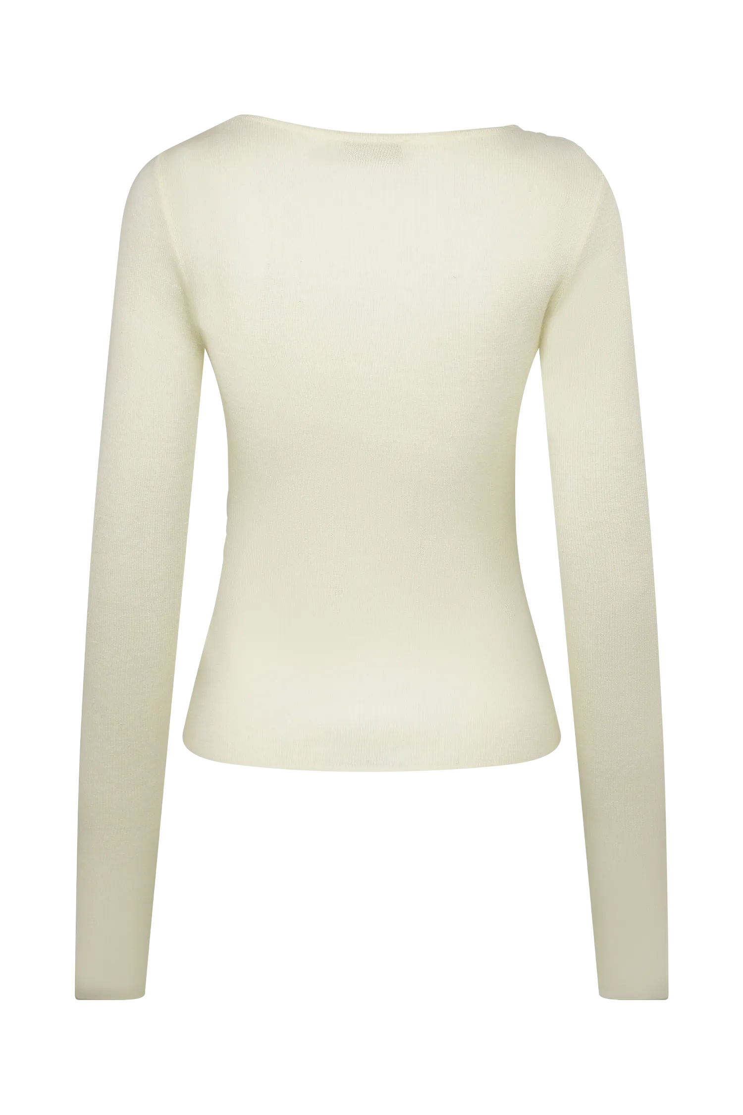 Culver Draped Twist Knit Top - Cream