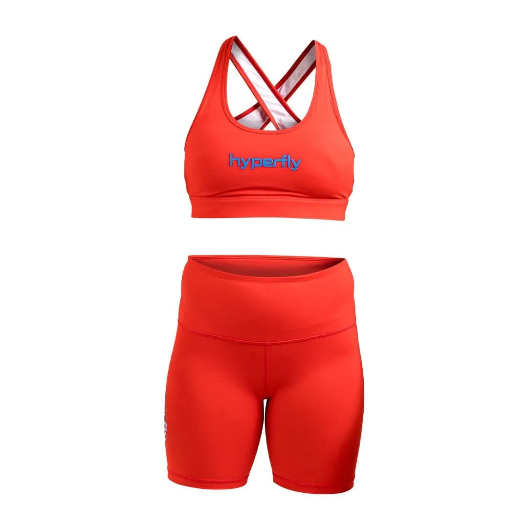 FlyGirl Compression Shorts Rouge