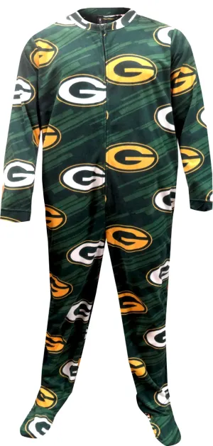 Green Bay Packers One Piece Footie Pajama