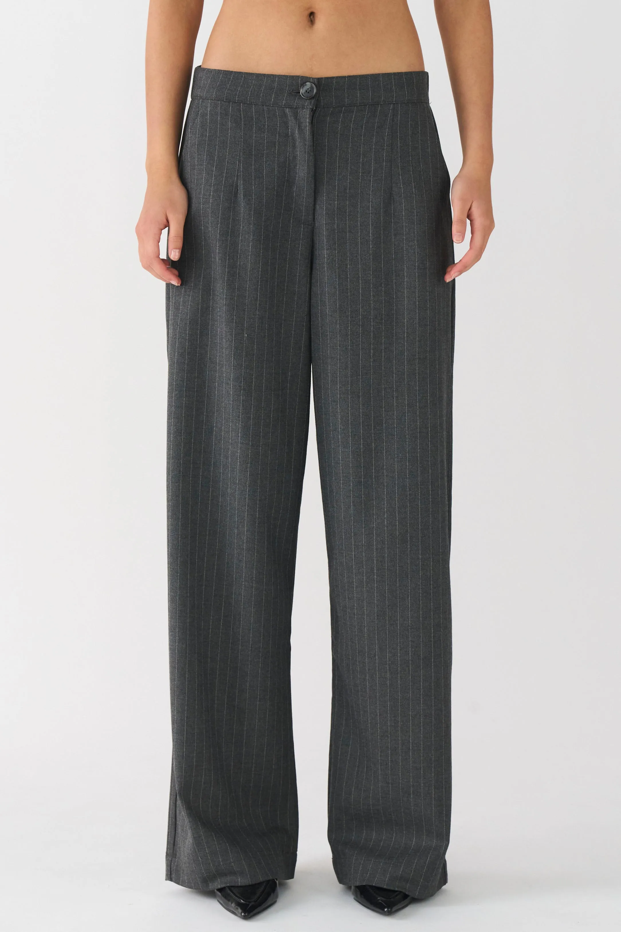 IVY-Alanis Queen Pant Pin Stripe - Grey