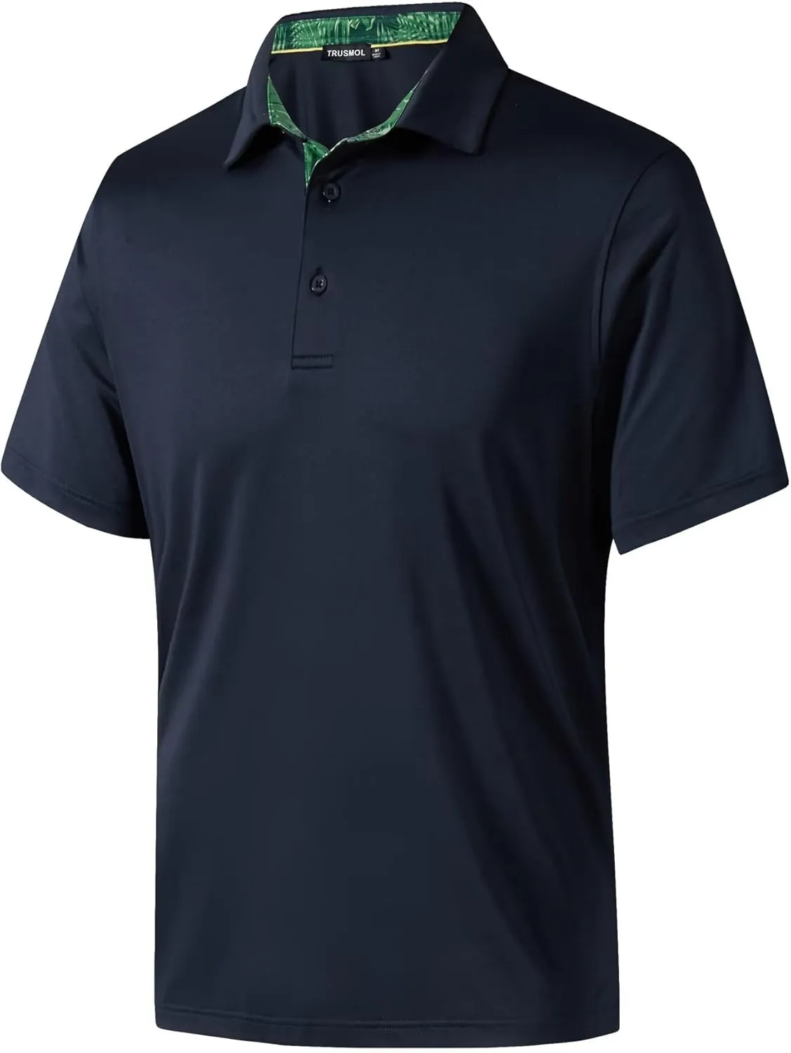 Mens Golf Shirts Dry Fit Short Sleeve Casual Performance Solid Collared Polo Shirts for Men