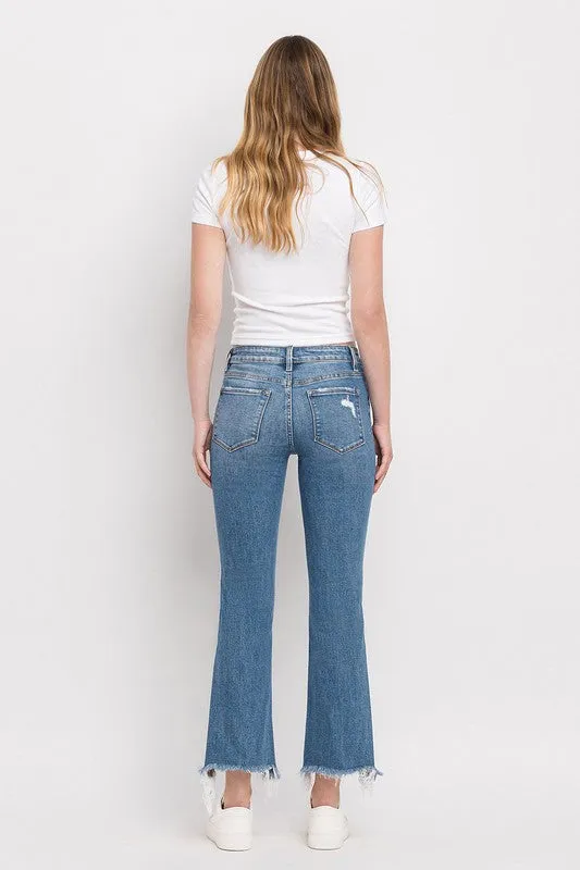 Pria Distressed Hem Ankle Bootcut Jean (Flying Monkey)