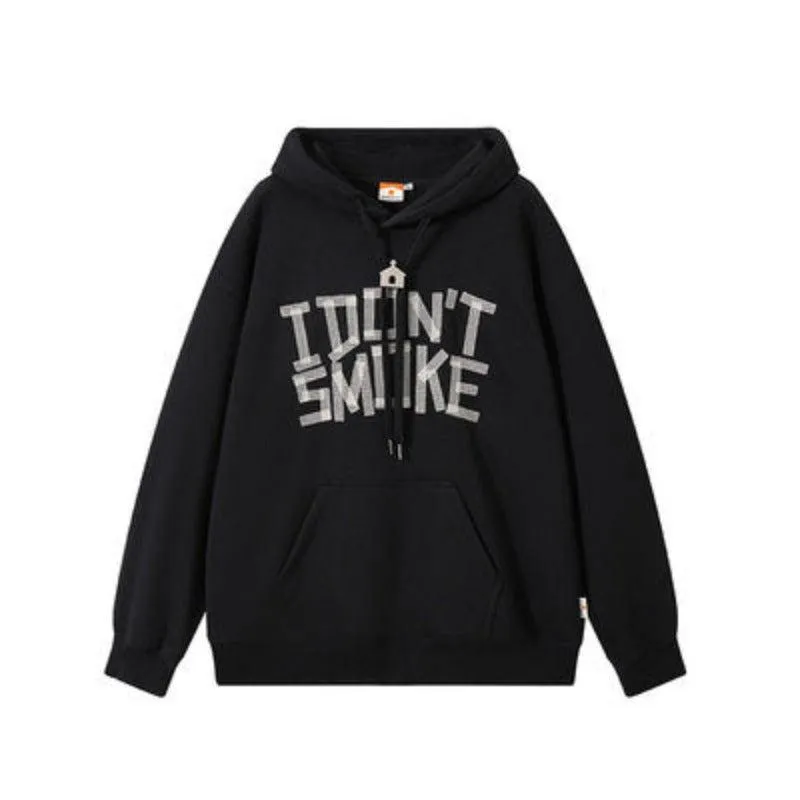Tape Effect Graphic Hoodie