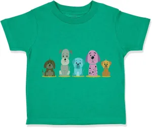 Toddler T-Shirt Dogs Puppy Family Dog Lover Pet Cotton Cute Boy & Girl Clothes