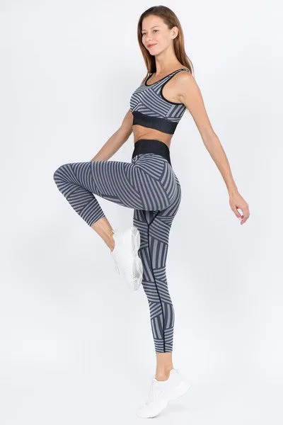 Vital Multi Striped Workout Set