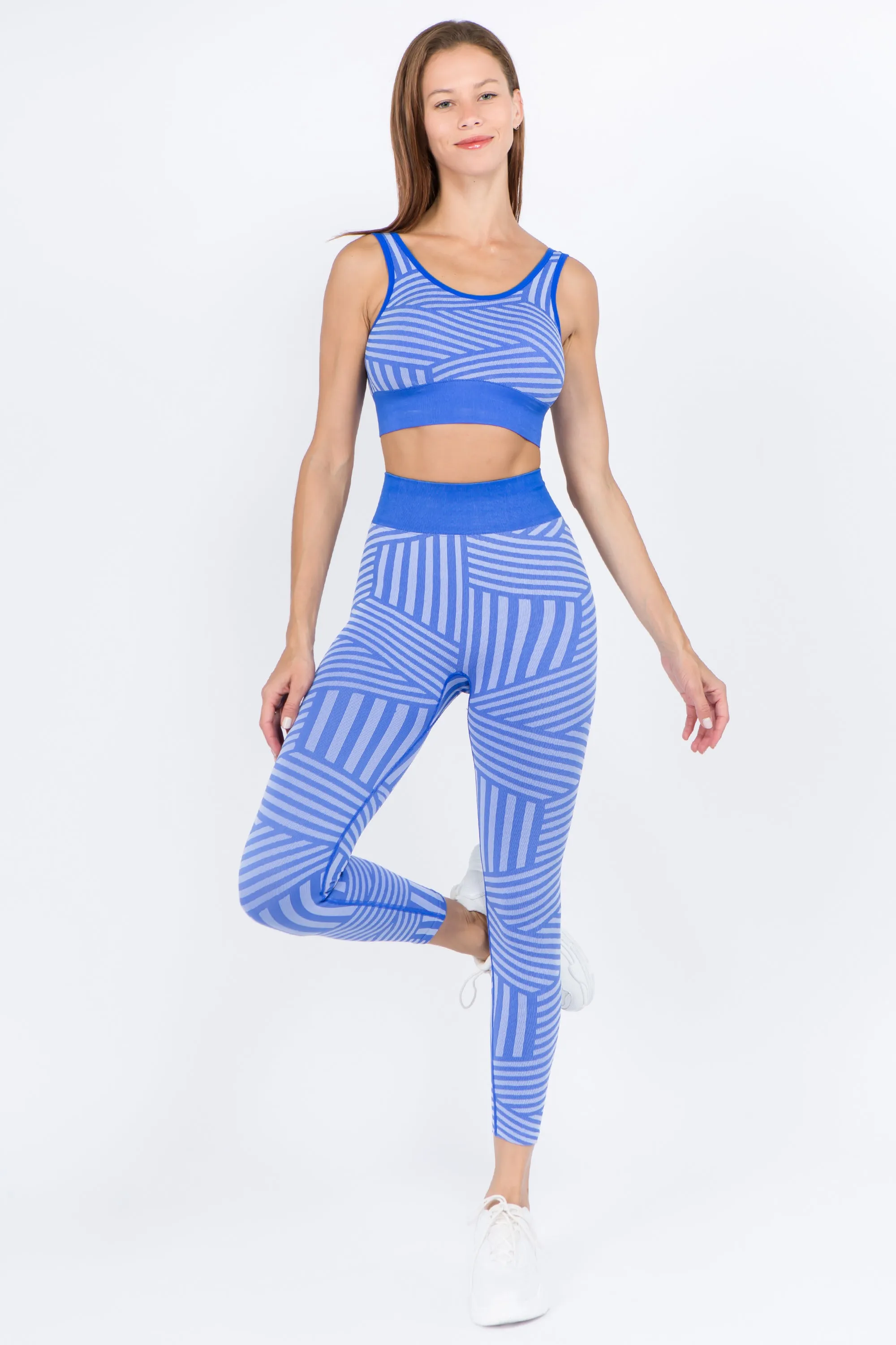 Vital Multi Striped Workout Set