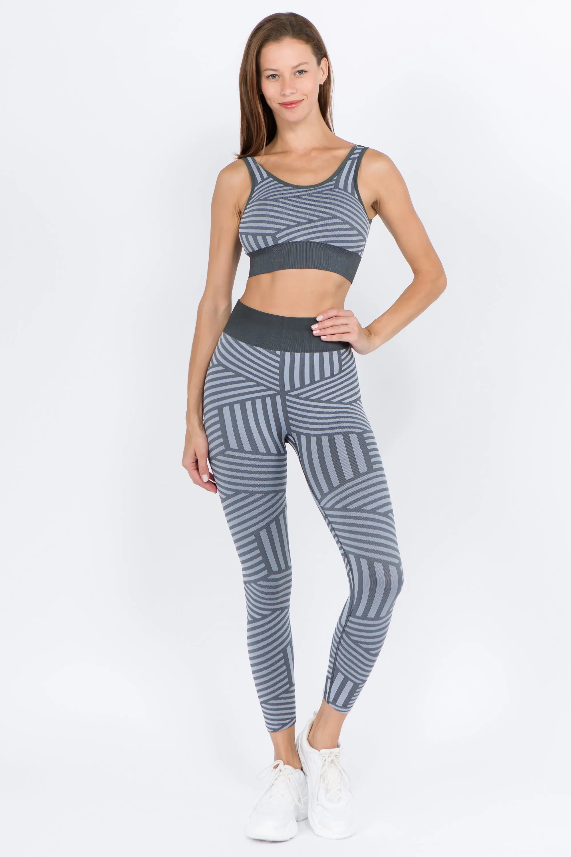 Vital Multi Striped Workout Set