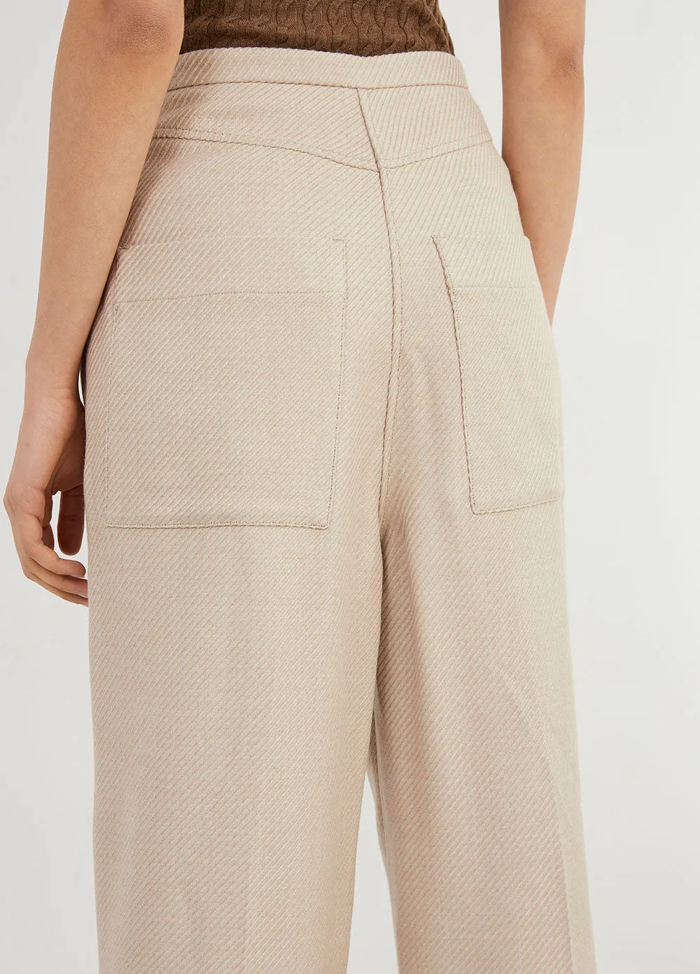 Wide Jumbo Twill Trousers