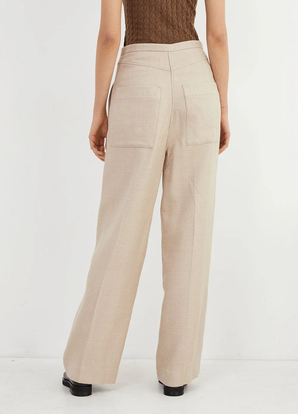 Wide Jumbo Twill Trousers