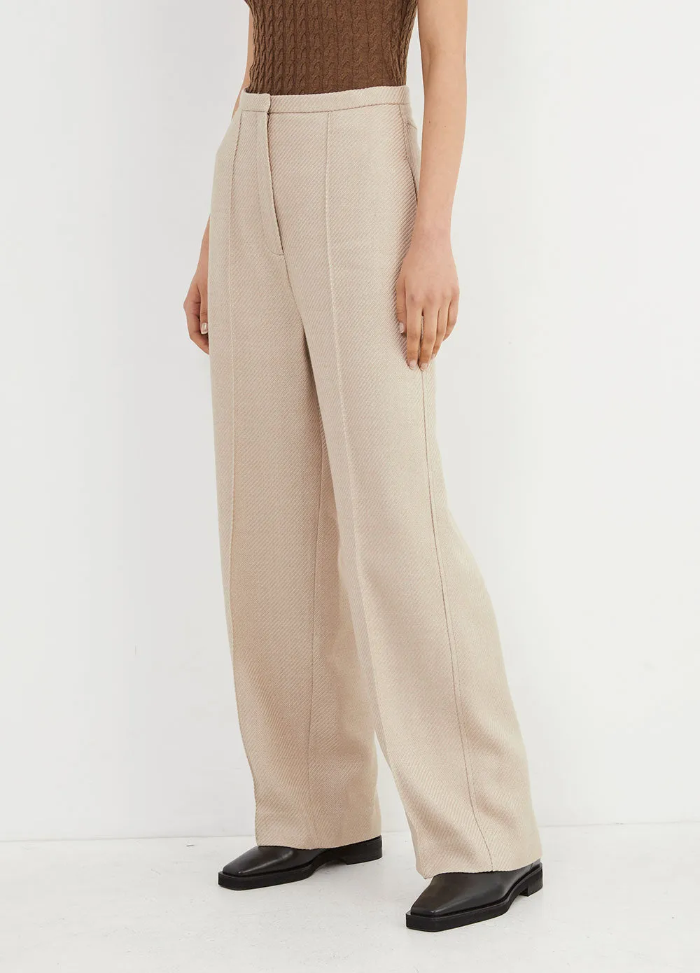 Wide Jumbo Twill Trousers