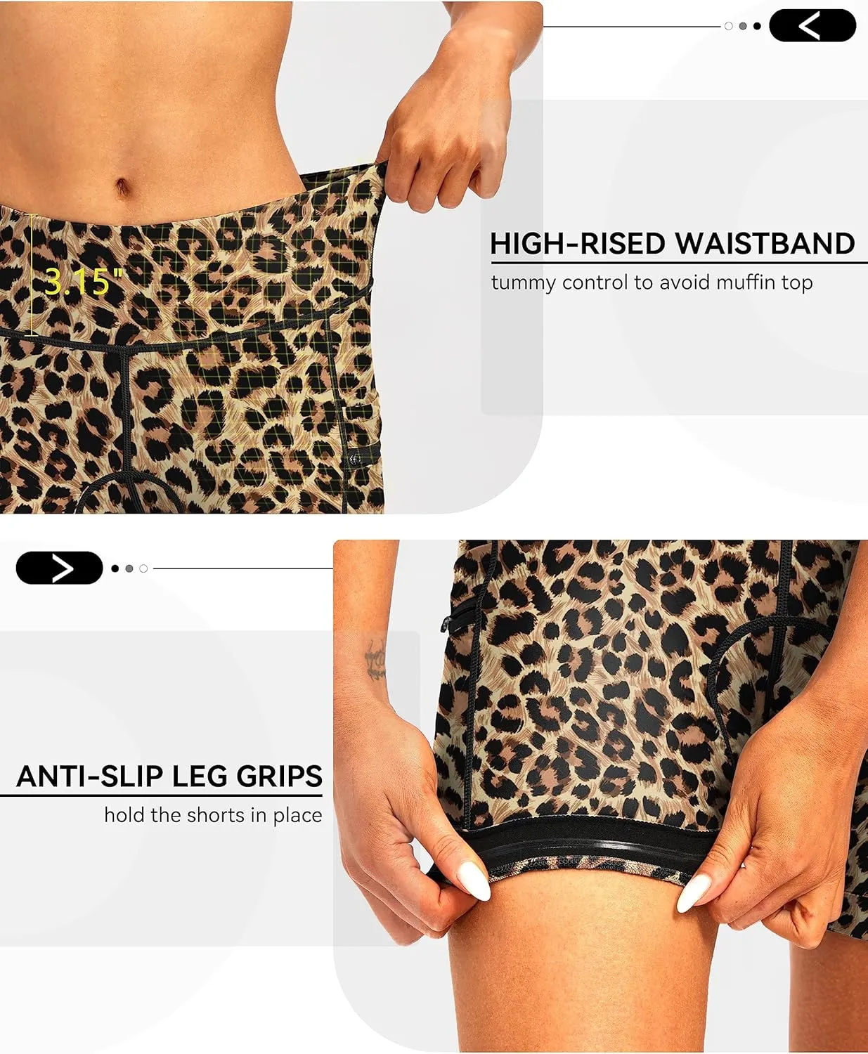Women's 4D Padded Bike Shorts 5"/7" Riding Underwear Cycling Bicycle Road Biking Cycle Shorts for Women Zipper Pockets